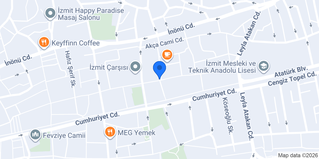 Gündüz Kitabevi izmit konumu