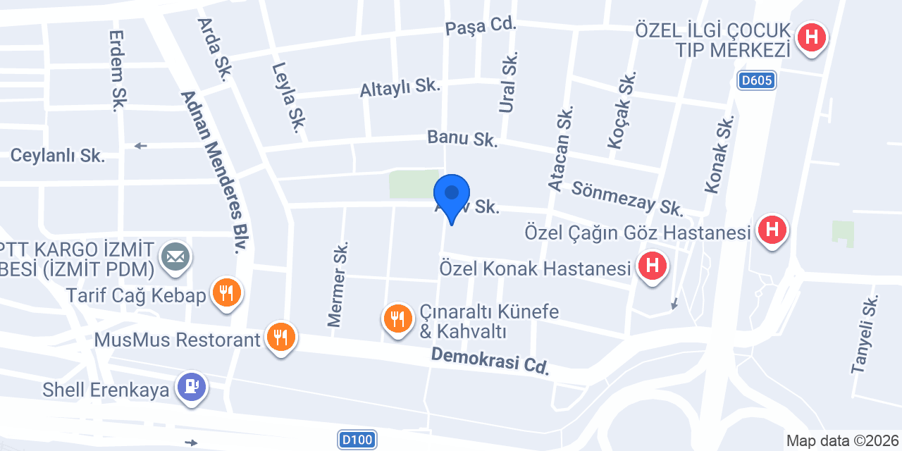 As Ecza Deposu İzmit şubesi konumu