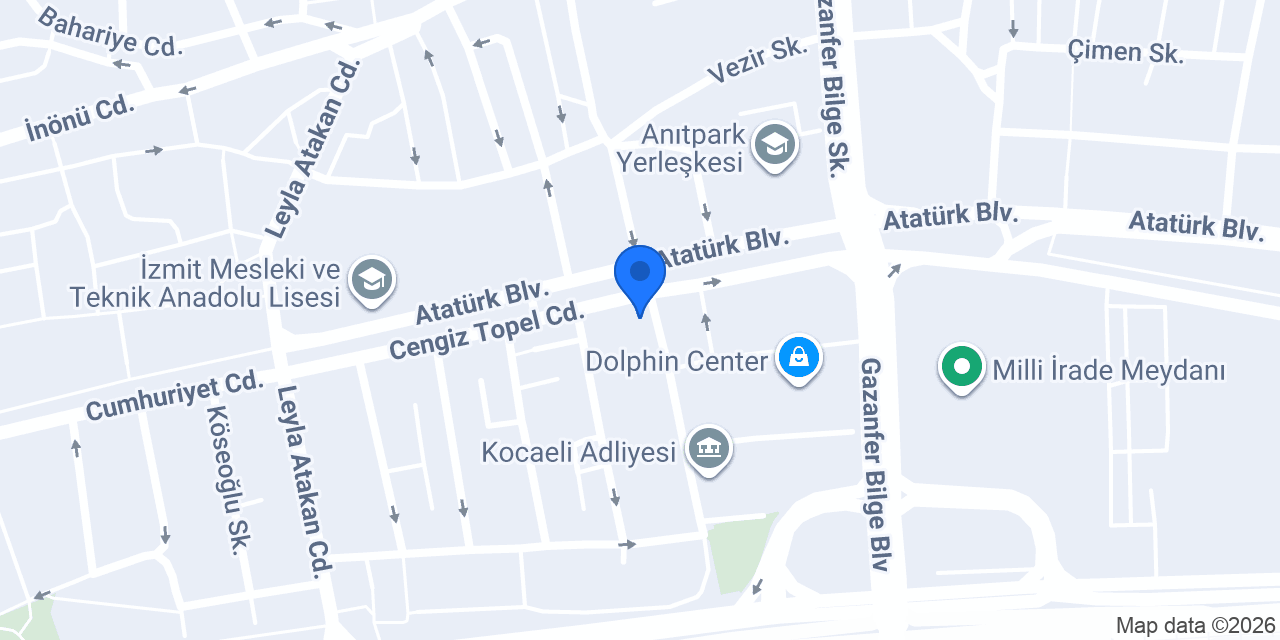 As Nails İzmit konumu