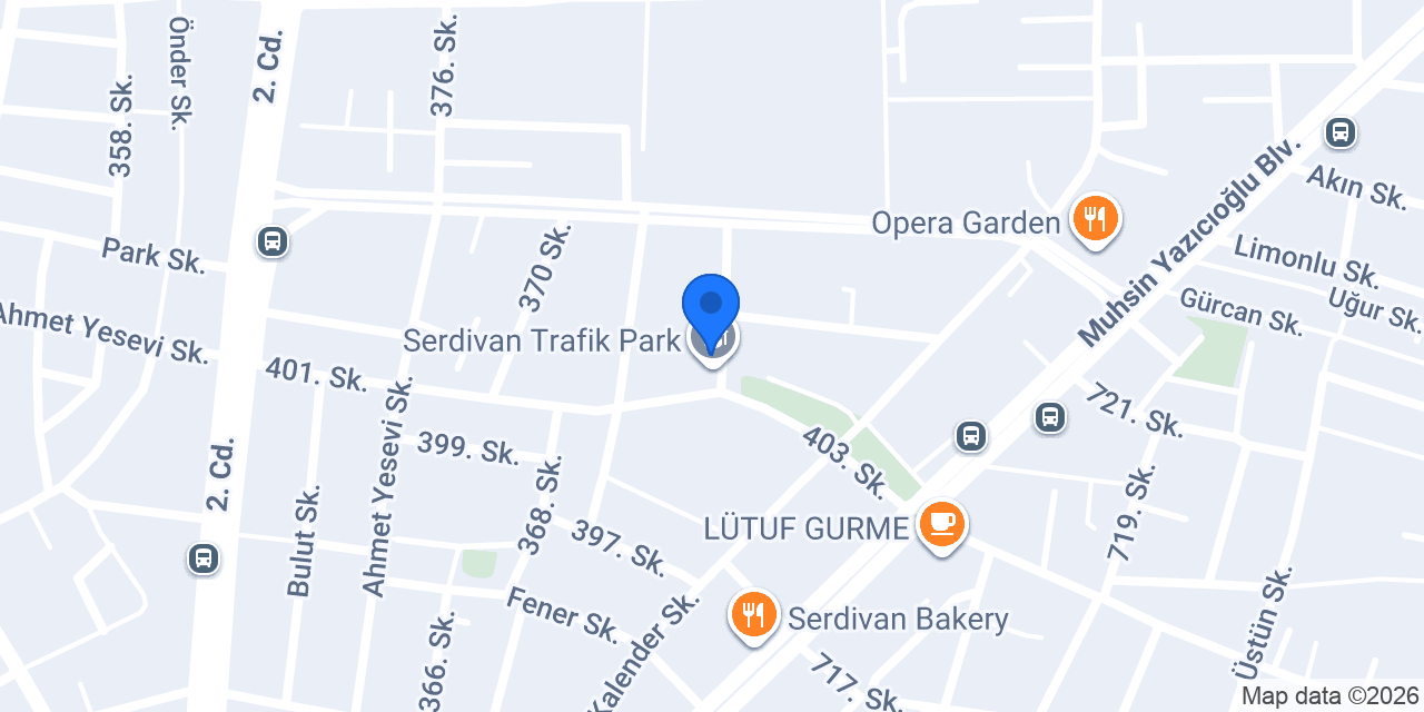 Serdivan Trafik Cafe konumu
