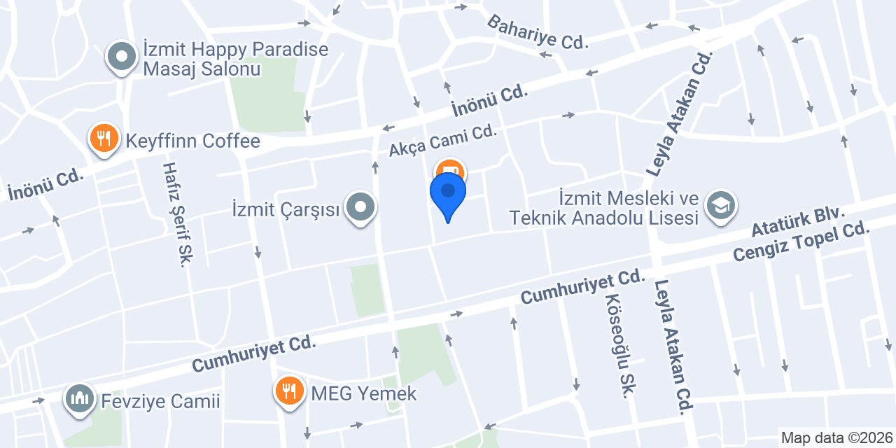 ROZA AKSESUAR İZMİT konumu