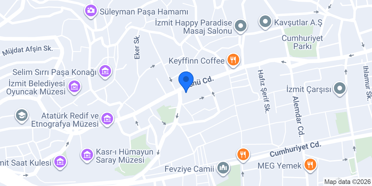 İzmit'in Şirin Çiçekçi konumu
