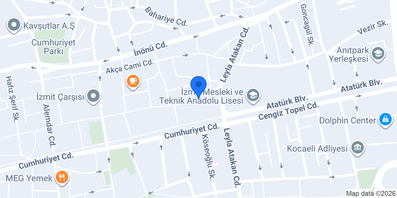 İzmit Masaj Salonu - NİRVANA Spa & Masaj konumu