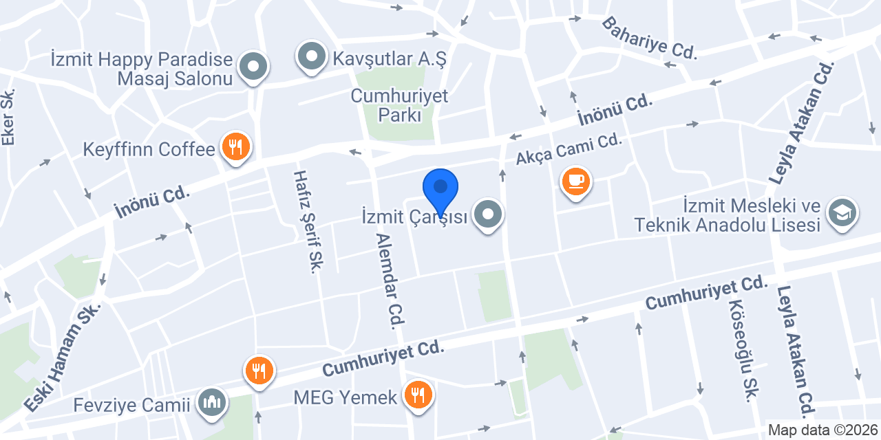 Lime Cafe İzmit konumu