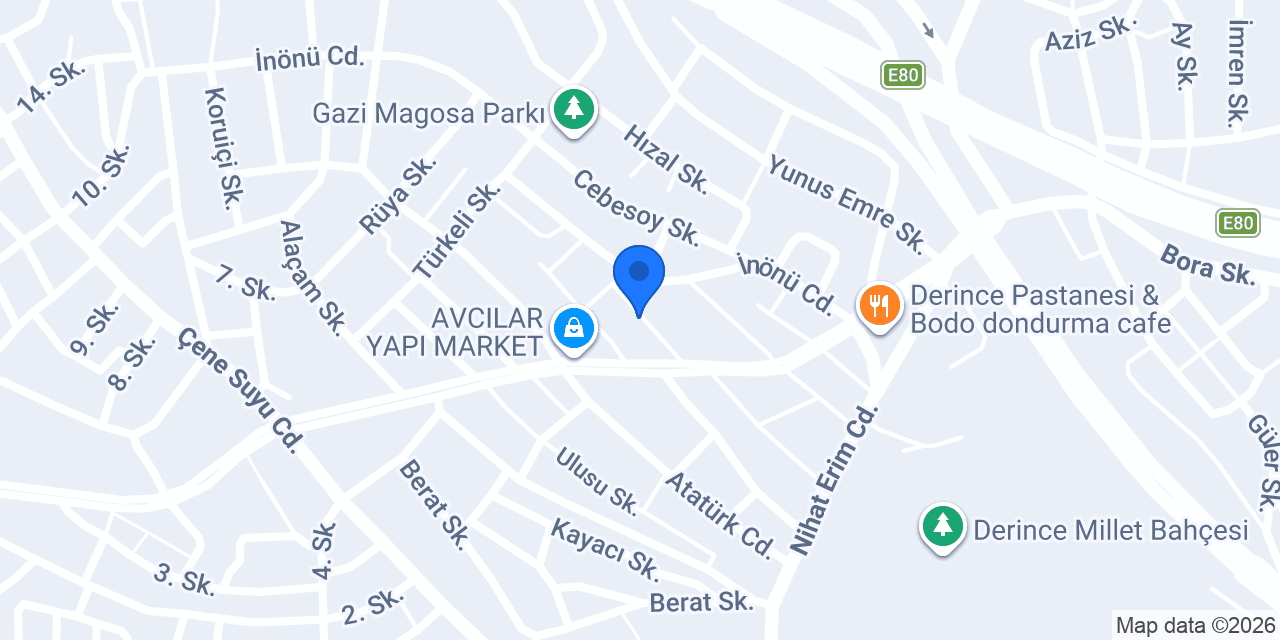 İnal Mobilya konumu