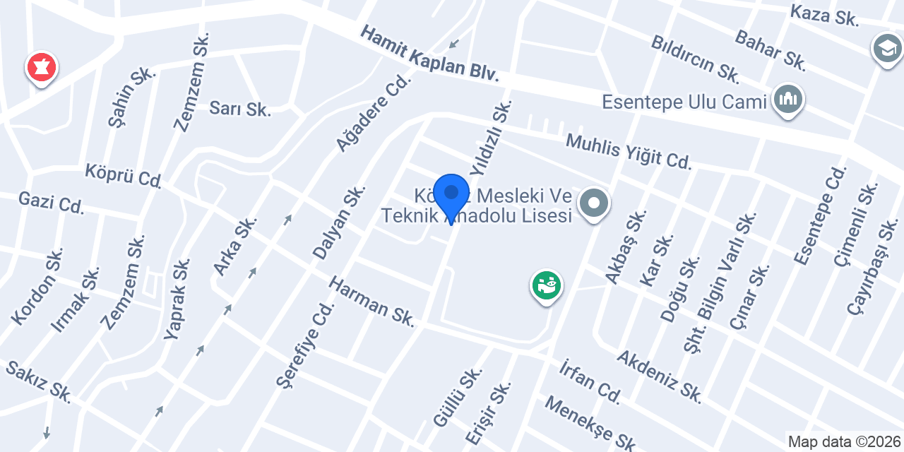 Kuzey Aile Sağlık Mrk. konumu