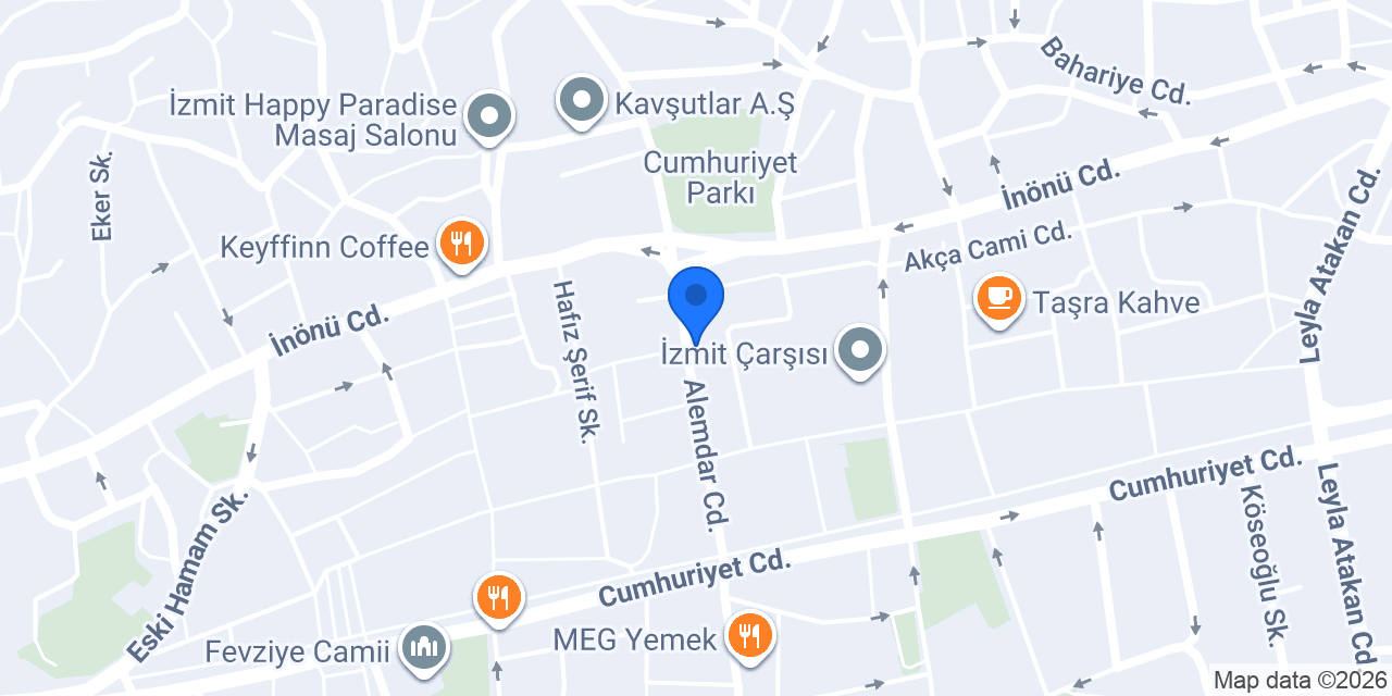 QNB İzmit Şubesi konumu