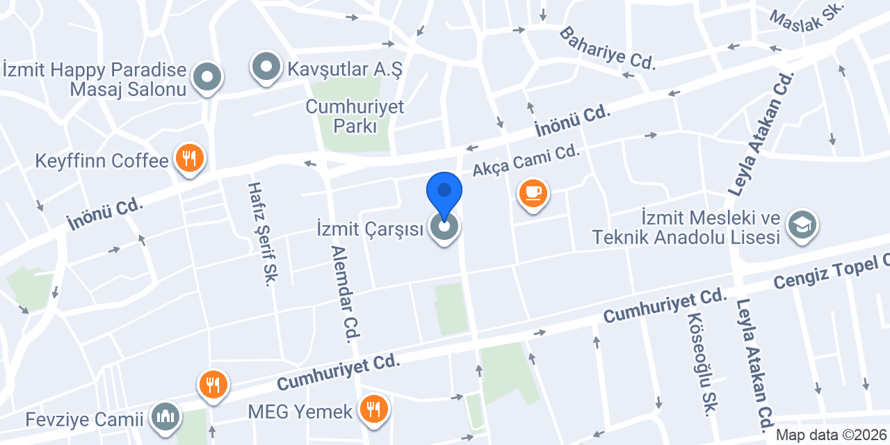 İZMEK Belsa Plaza Kurs Merkezi konumu