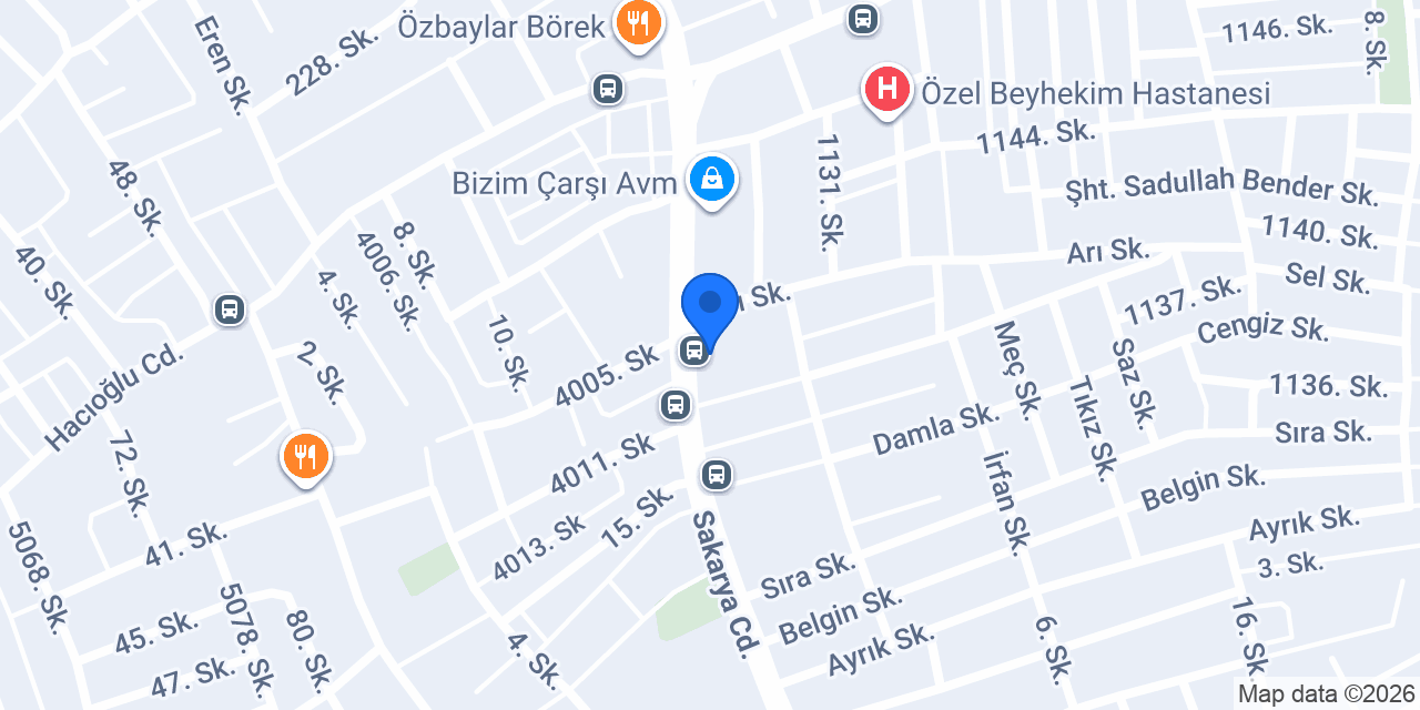 Çelik Elektrik Avize konumu
