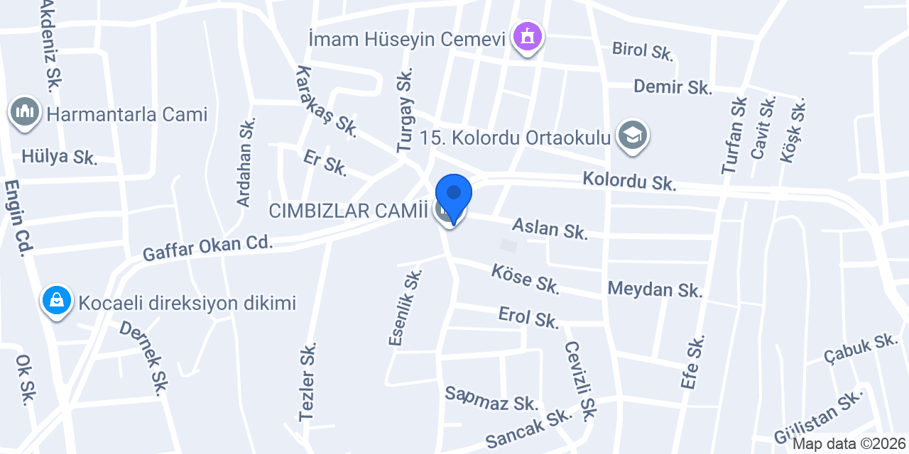 CIMBIZLAR CAMİİ konumu