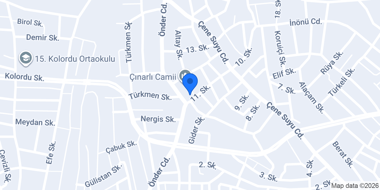 Ptt-çınarlı Şubesi konumu