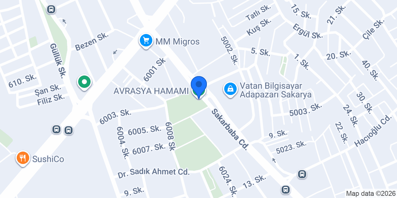 AVRASYA HAMAMI konumu