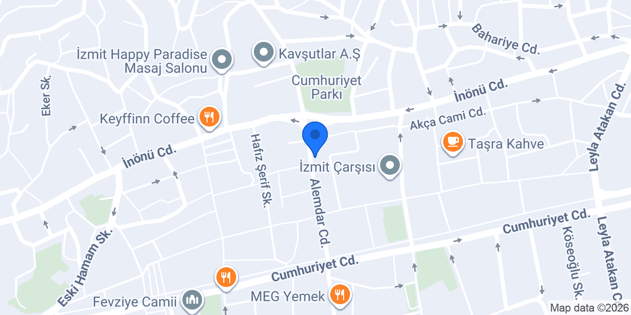 Aynalı Pastanesi konumu