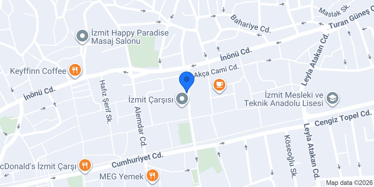 Rs Barber Shop İzmit konumu