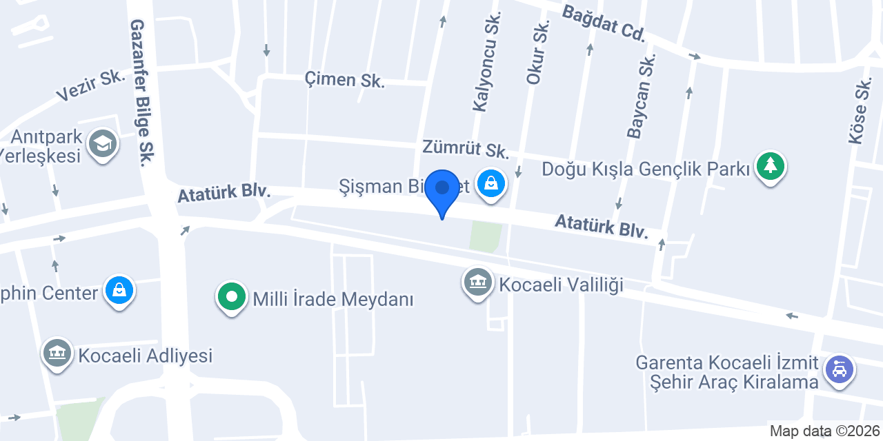 Kartepe Veteriner Kliniği konumu