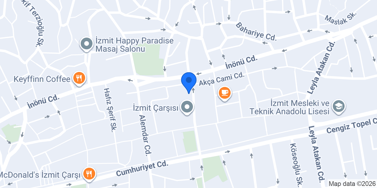 Acı Kahve izmit konumu