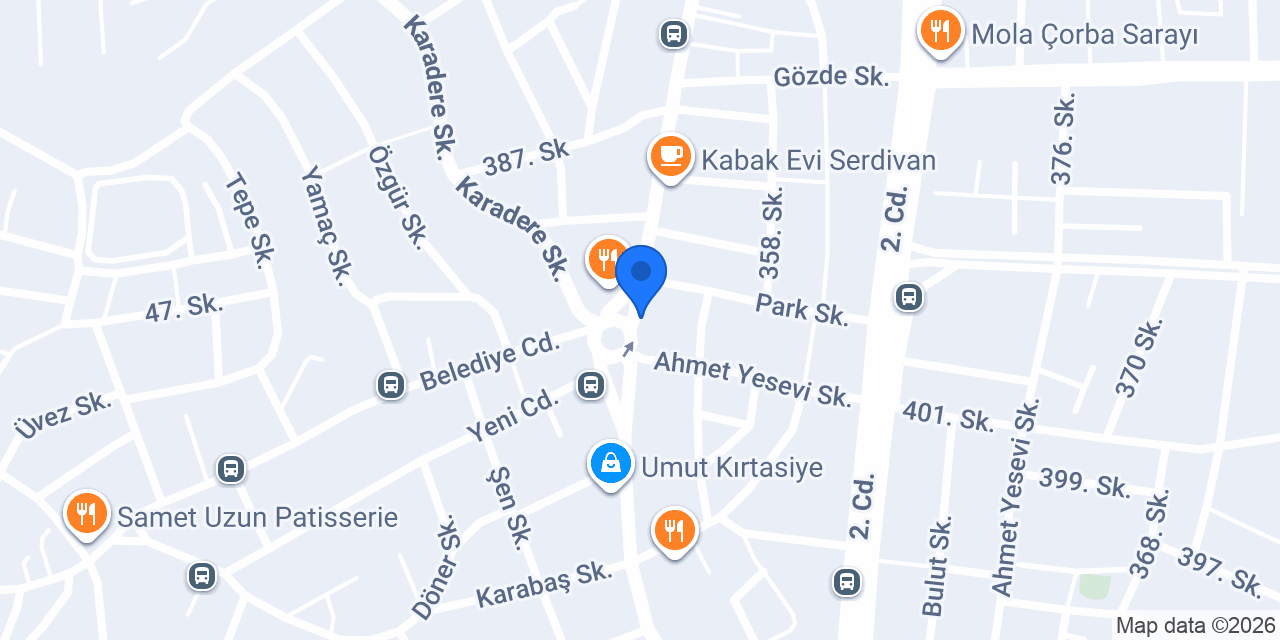 Serdivan Taksi konumu
