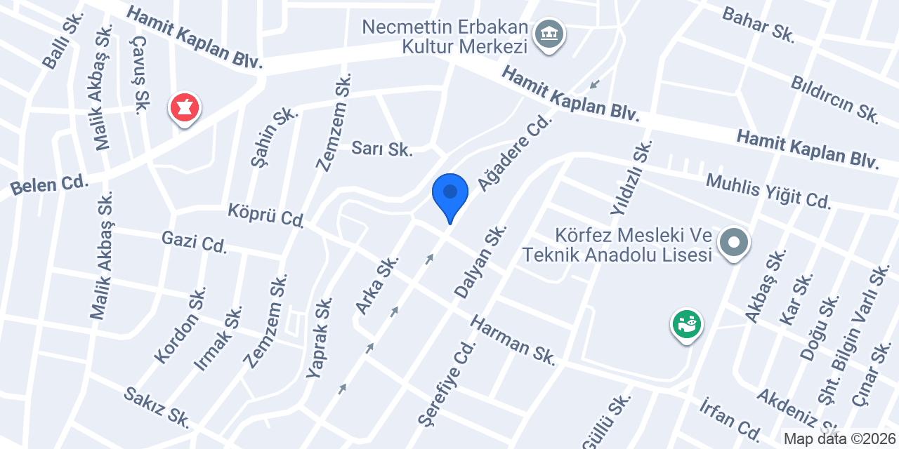 Çilek Odası | Körfez konumu