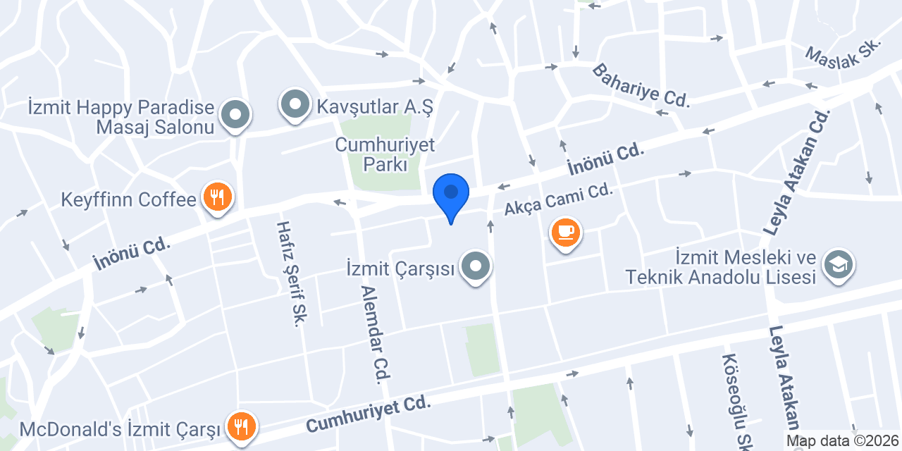 İzmit White Tattoo Studio - Kaan Erçakır konumu