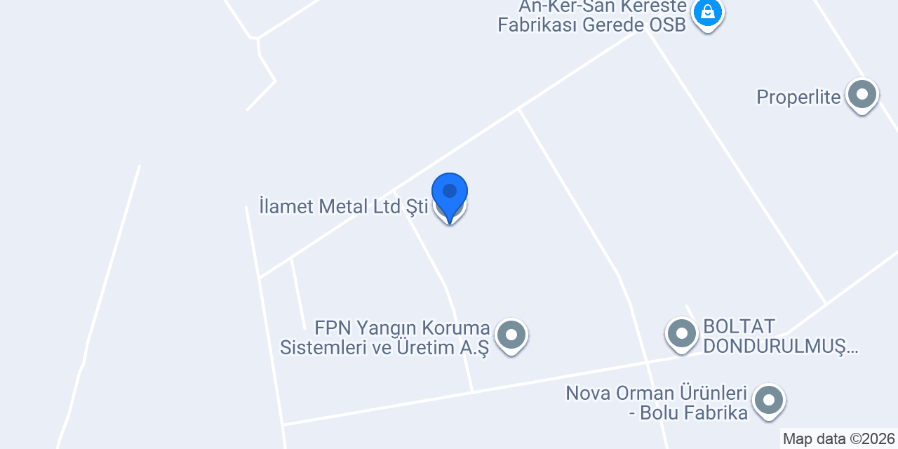 İlamet Metal Ltd Şti konumu