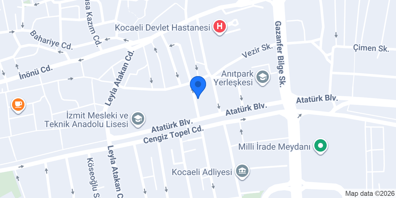Nagehan Nazlı Hukuk Bürosu konumu