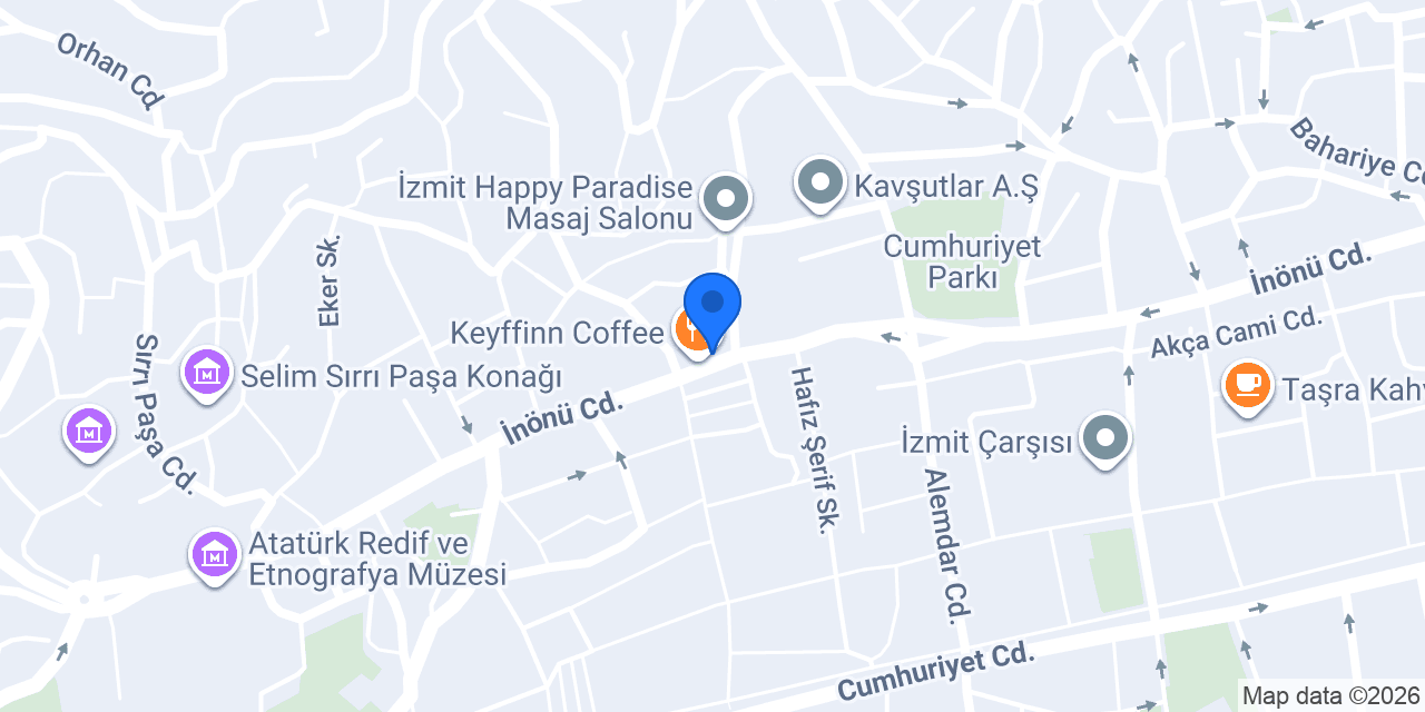 Çınar Pastanesi konumu