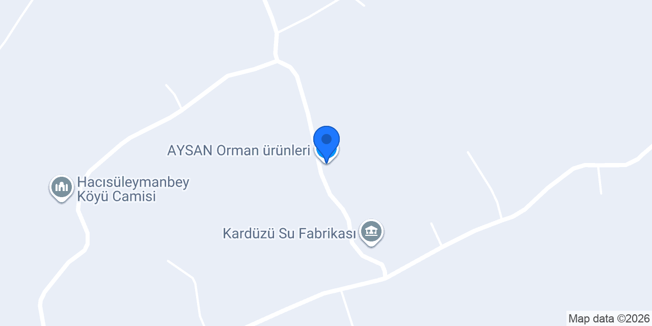 AYSAN Orman ürünleri konumu