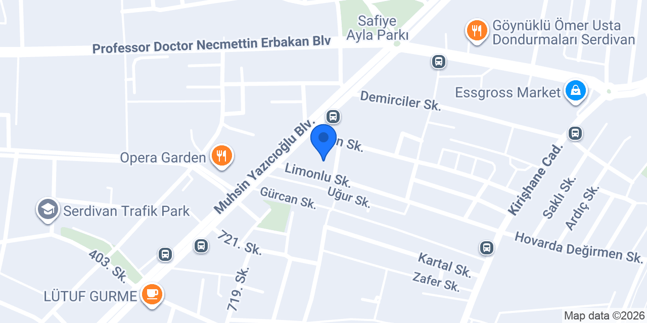 SERDİVAN DEVLET HASTANESİ konumu