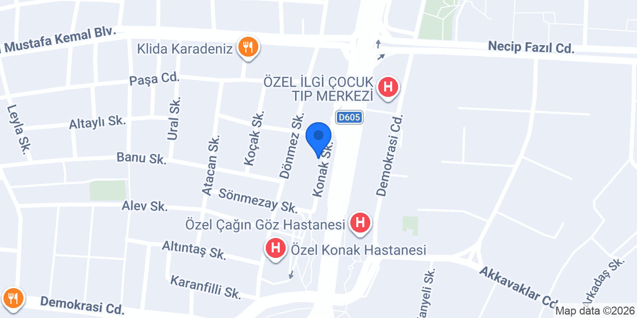 Op. Dr. Mustafa DEMİR konumu