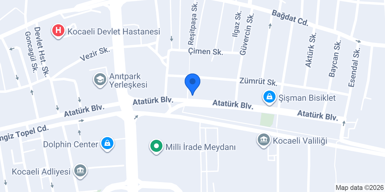 ATASOY OPTİK İZMİT konumu