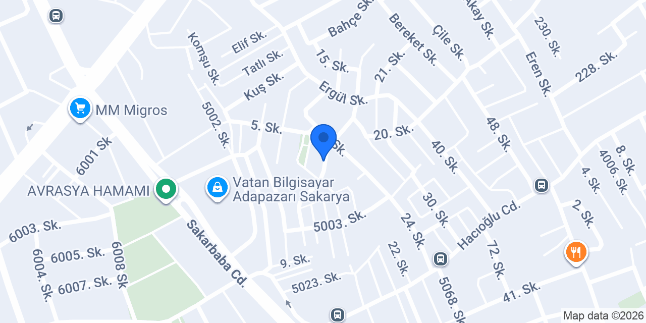 SAKARYA OTOMOTİV konumu