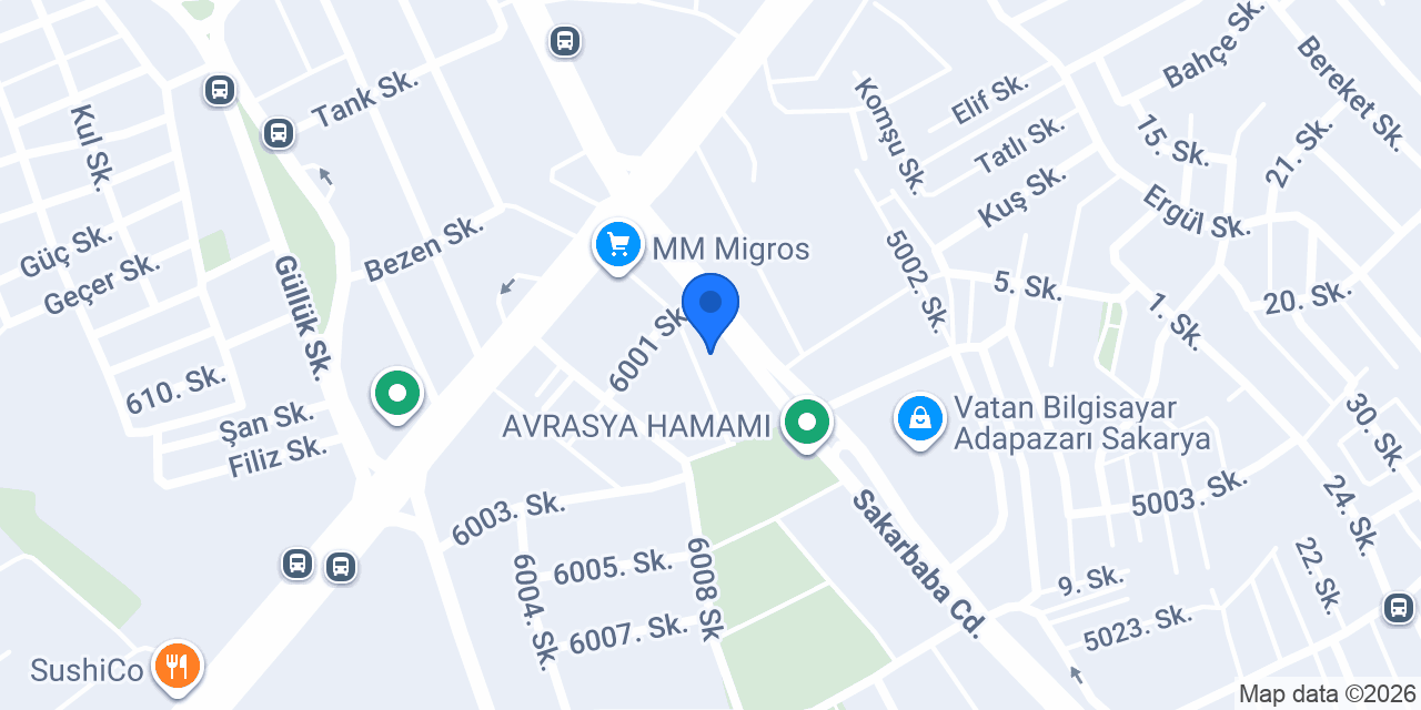 Sakarya 4. Noterliği Noter konumu