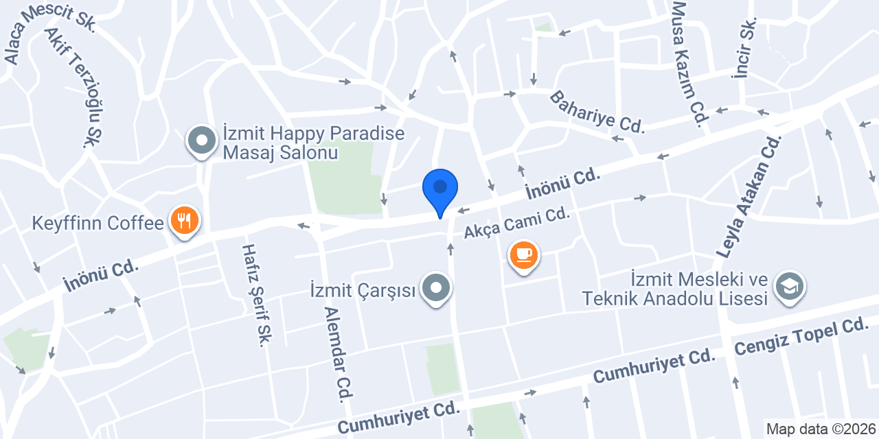 Hair studio İZMİT konumu