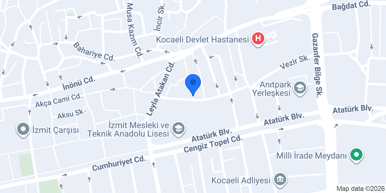 İzmit Vip Masaj Salonu & İzmit Masöz Mine konumu