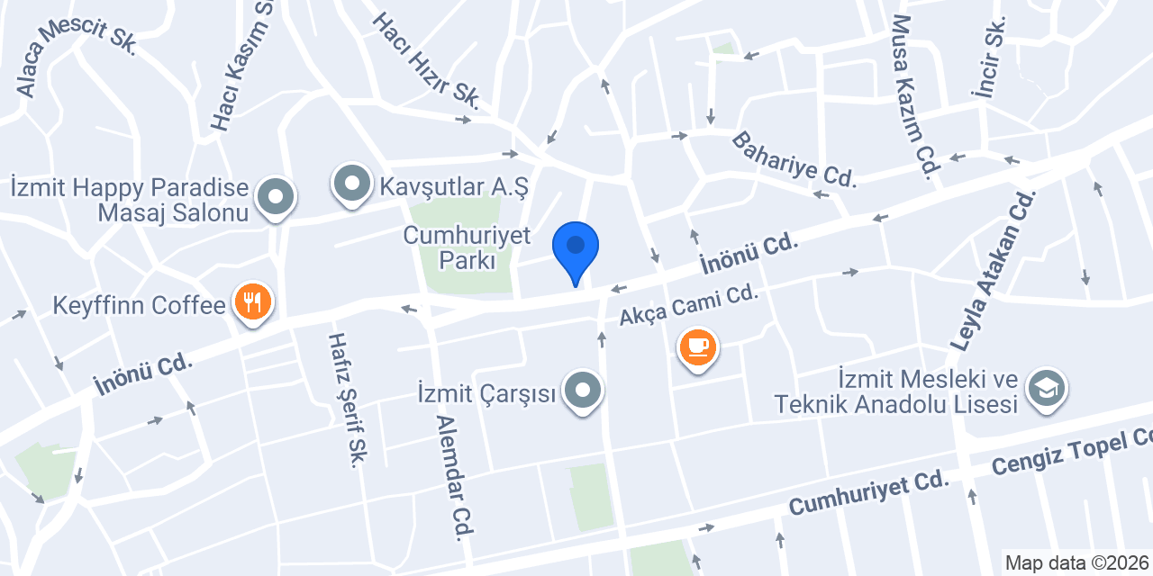 Orçun Çapraz Diş Kliniği konumu
