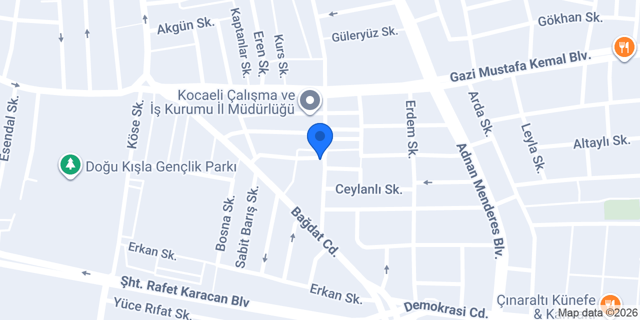 Mevlana Ekmek Fırını konumu