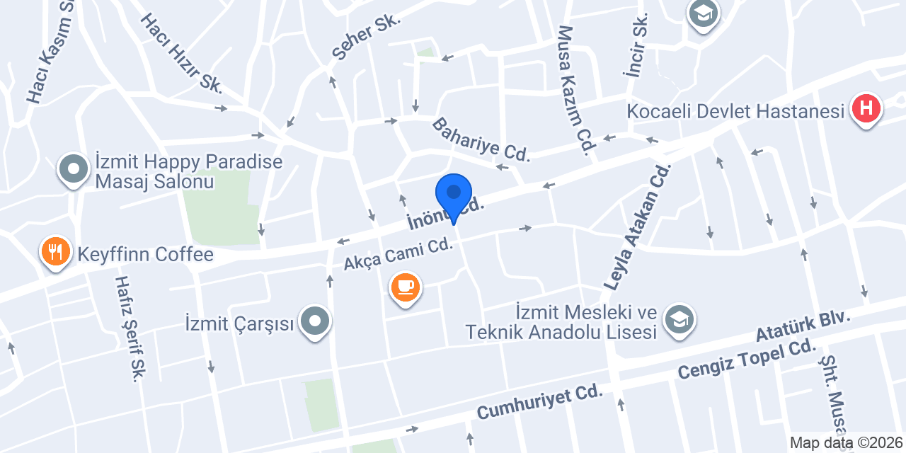 Hüner Ofset Matbaacılık konumu