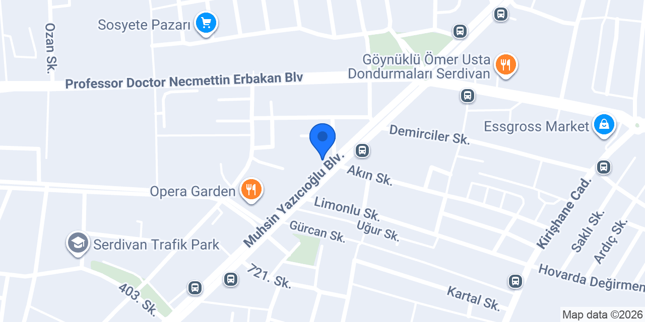 ŞEKEROĞLU ECZANESI konumu