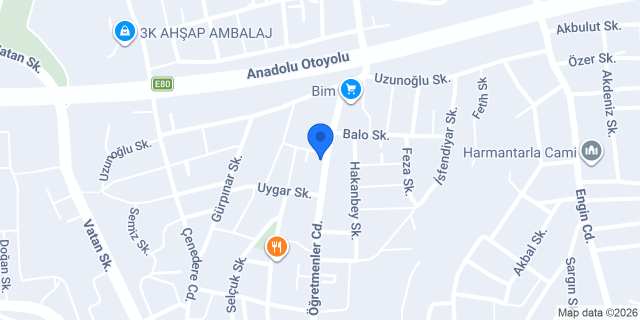 Şok Market konumu
