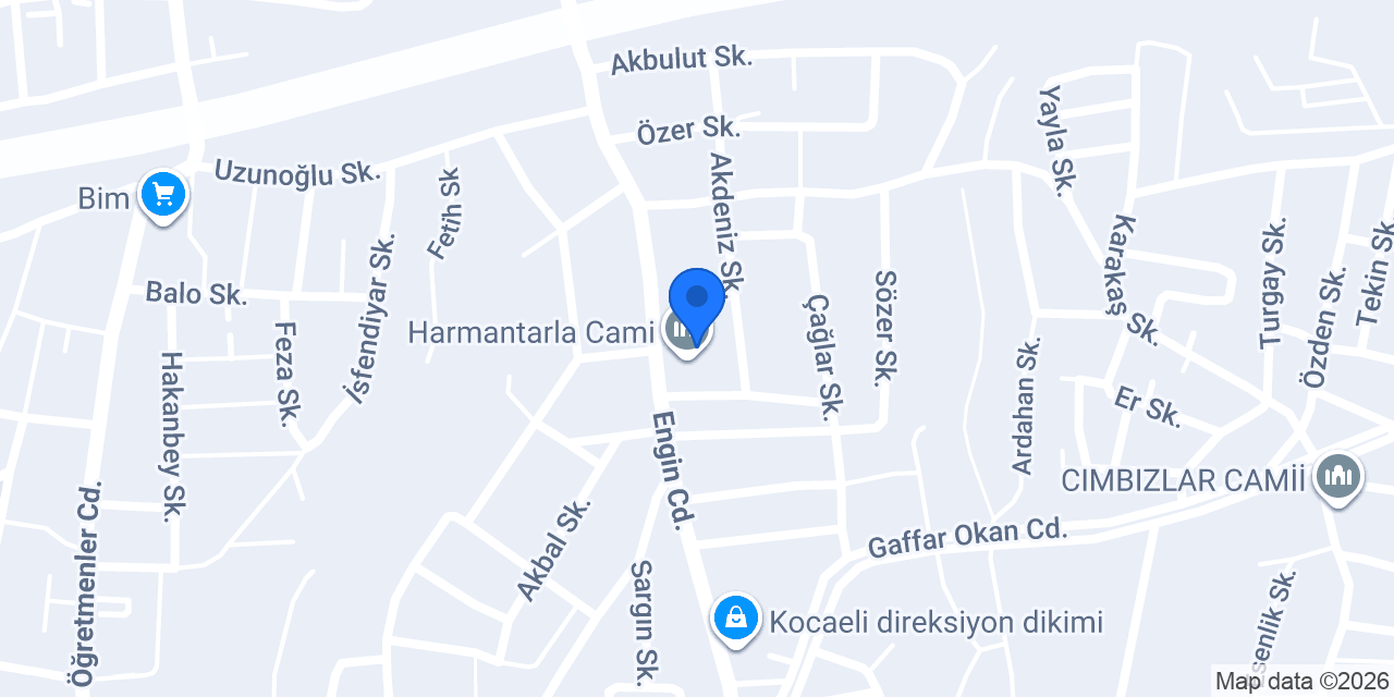 Kuaför Sevda uygun konumu