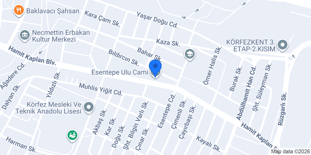 Esentepe Ulu Cami konumu