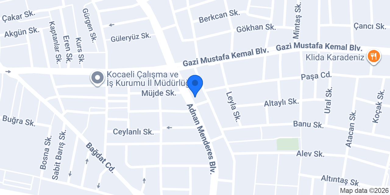 EFA Davet Organizasyon konumu