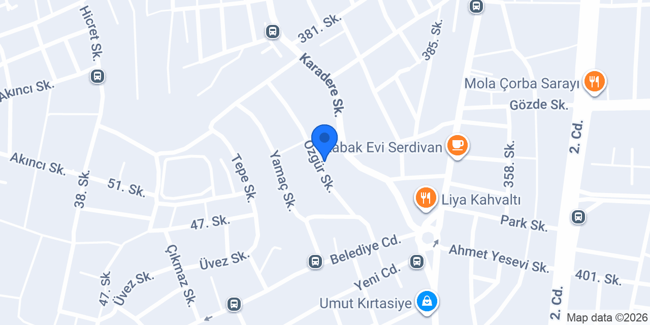 Güler Yüksek Öğretim Erkek Öğrenci Evi konumu