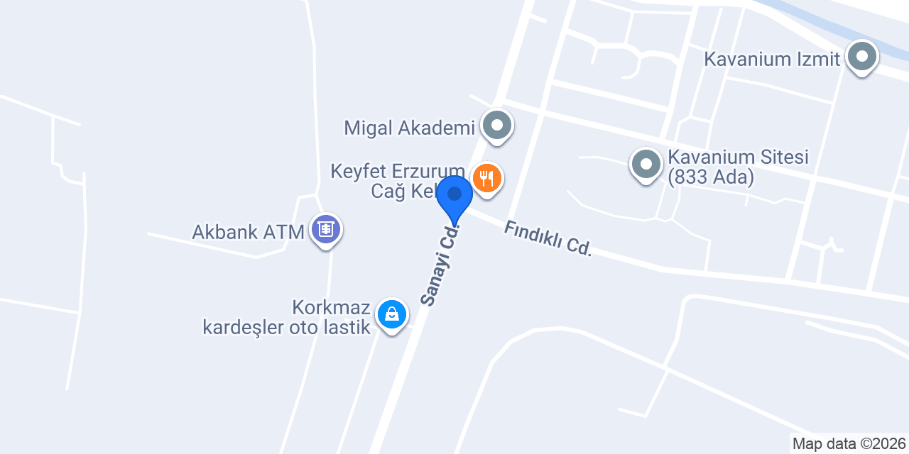 Genç Oto Lastik konumu