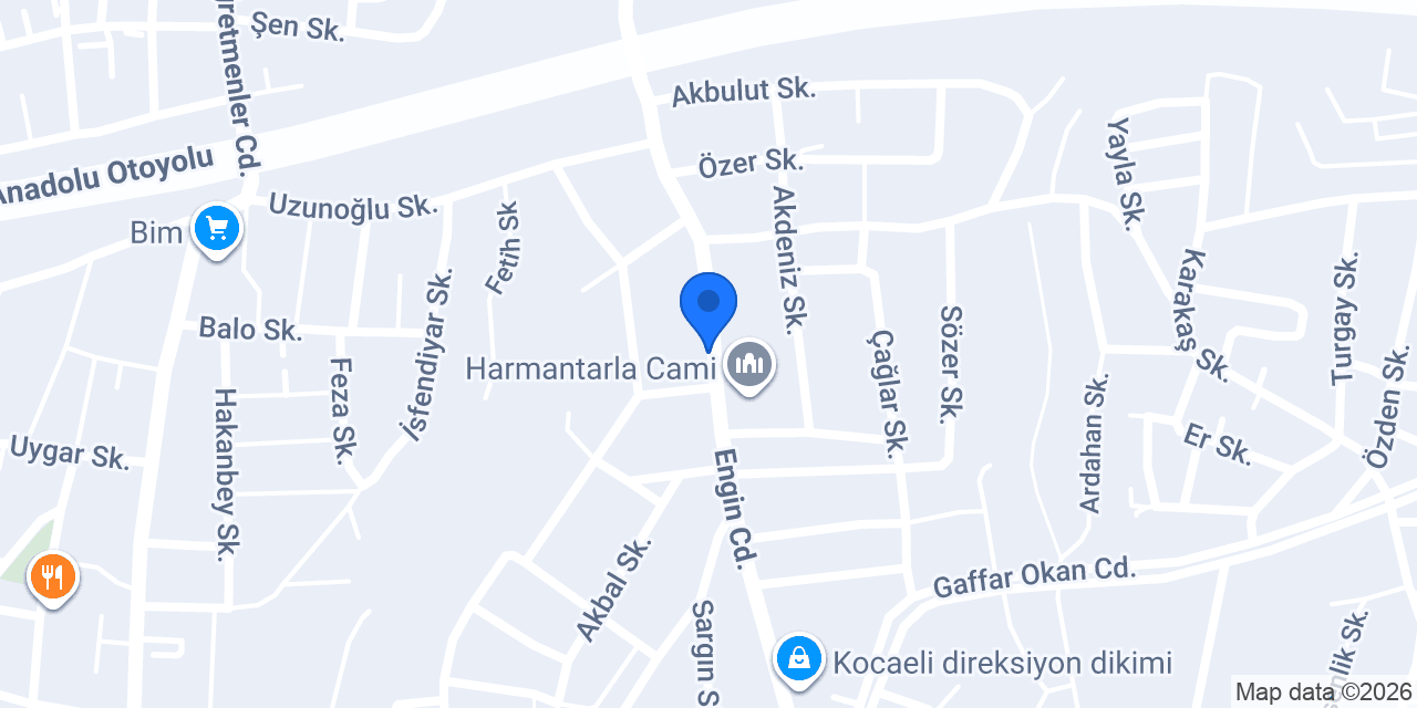 Özkul market konumu