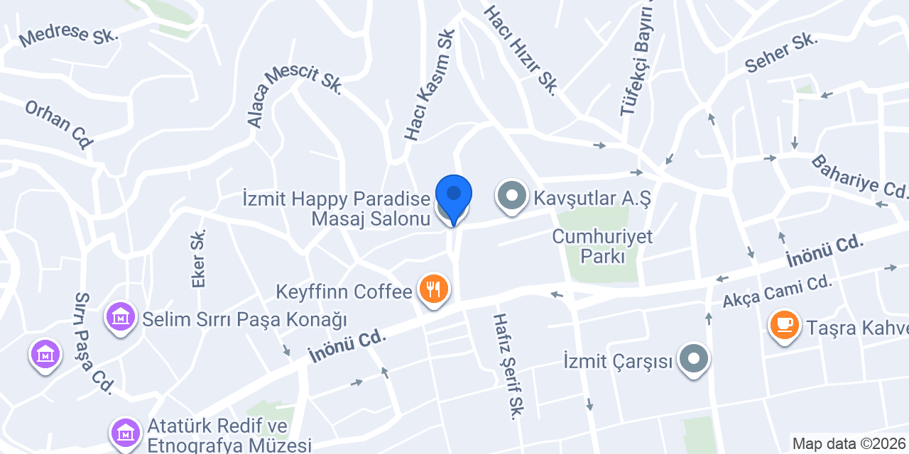 İzmit Masaj Cenneti konumu