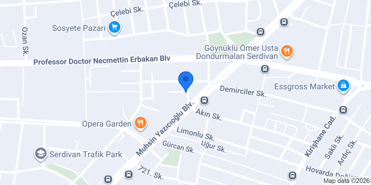 Sakarya Vatan Kurs Merkezi konumu