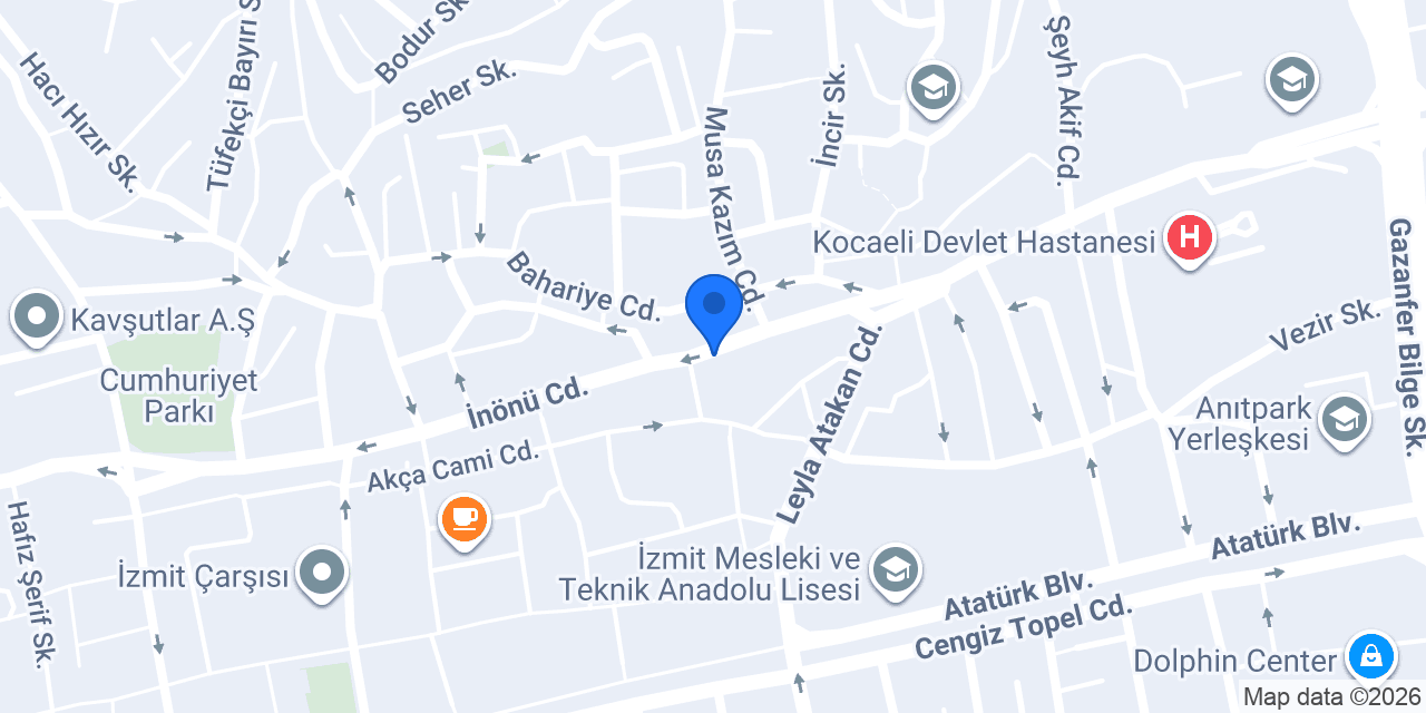 Şimşir İşitme Cihazları konumu