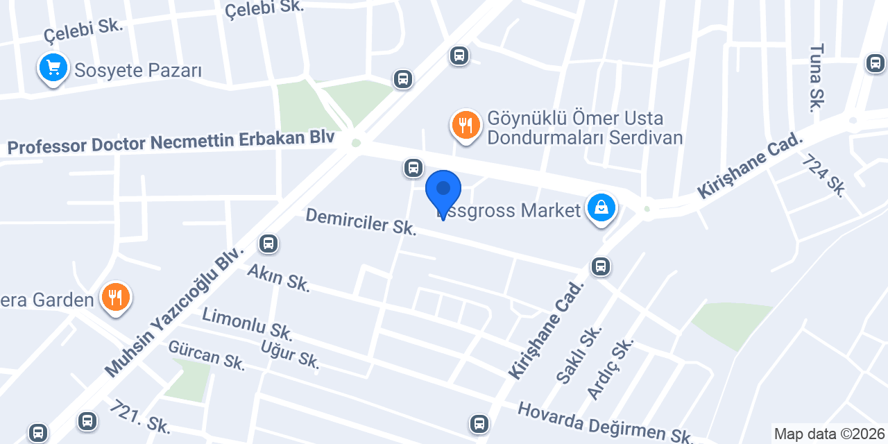 Serdivan Atakent Koleji konumu
