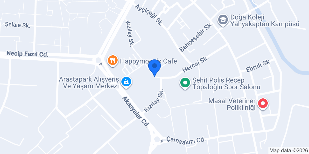 Mutlu Veteriner Kliniği konumu